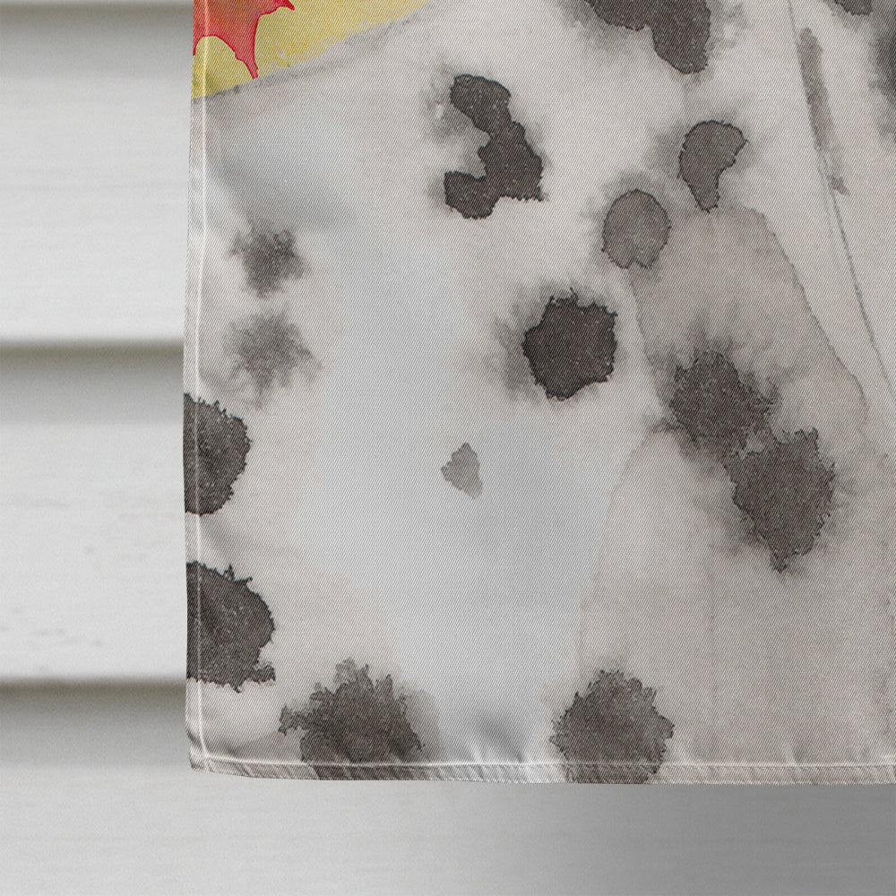 Dalmatian Fall Flag Canvas House Size BB9520CHF