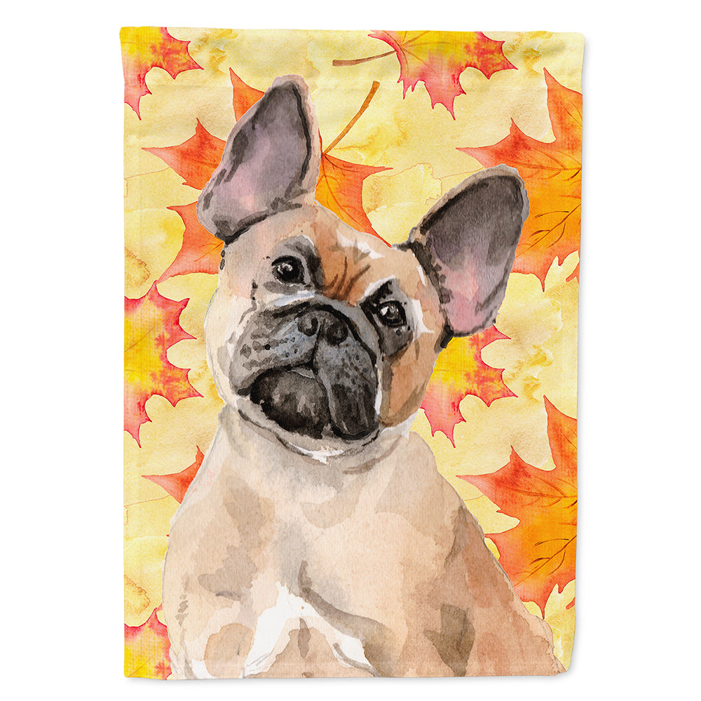 Fawn French Bulldog Fall Flag Canvas House Size BB9522CHF  the-store.com.