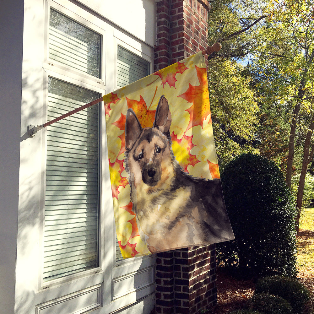 German Shepherd Fall Flag Canvas House Size BB9523CHF  the-store.com.