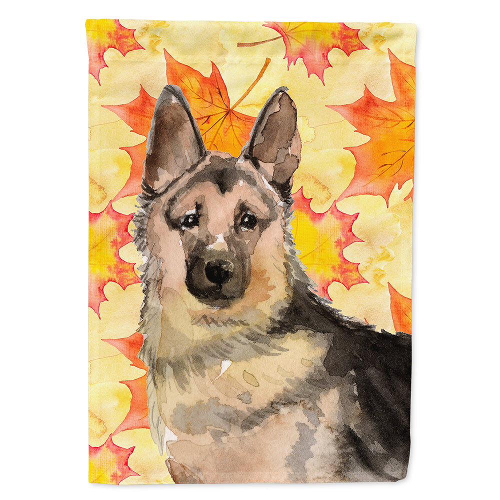 German Shepherd Fall Flag Canvas House Size BB9523CHF  the-store.com.
