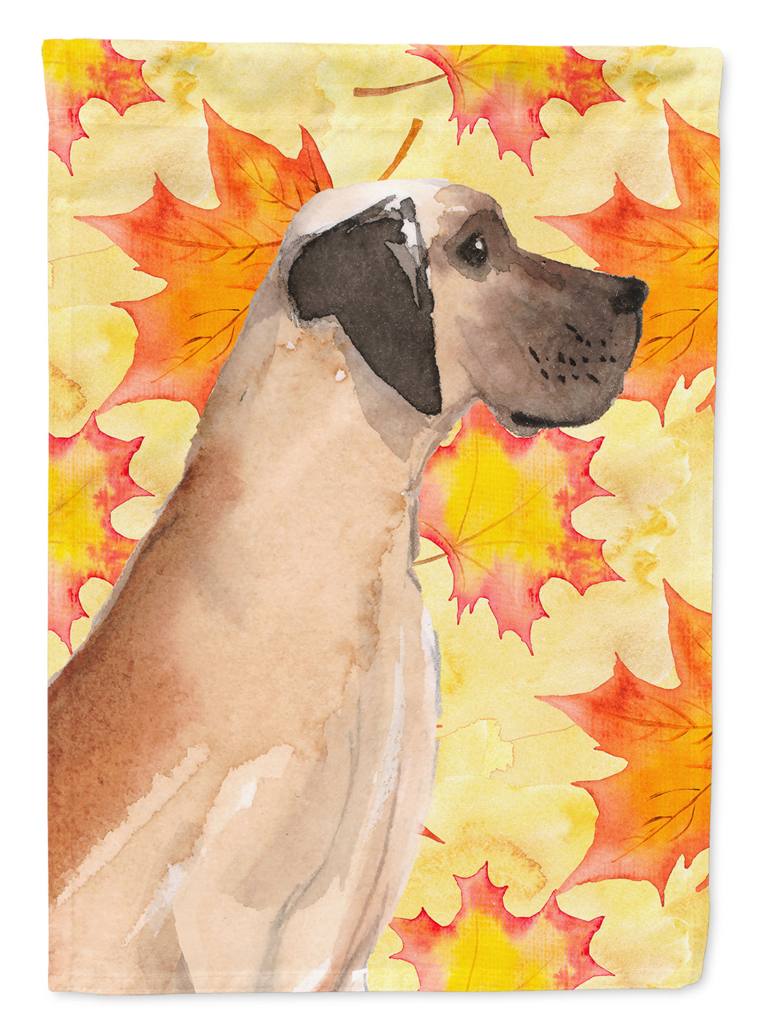 Fawn Natural Great Dane Fall Flag Garden Size BB9524GF  the-store.com.