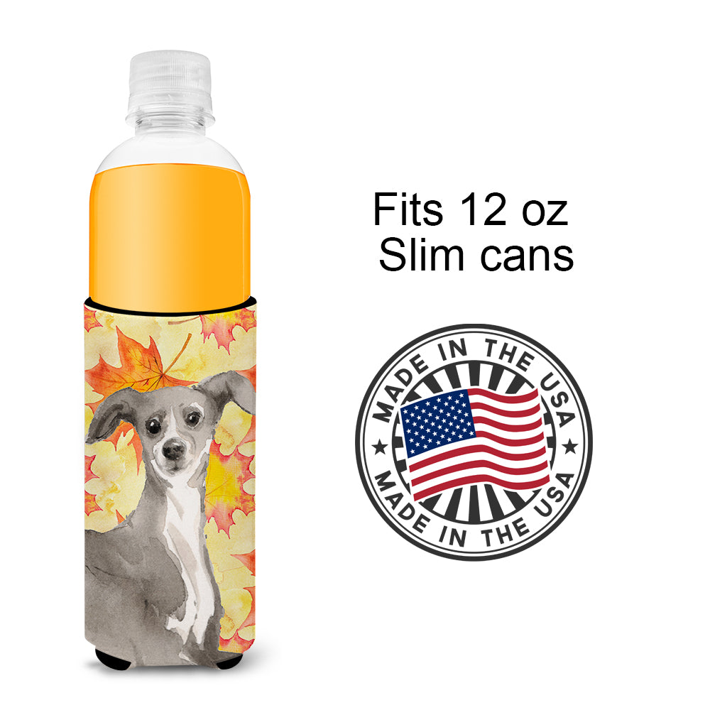 Italian Greyhound Fall  Ultra Hugger for slim cans BB9527MUK  the-store.com.