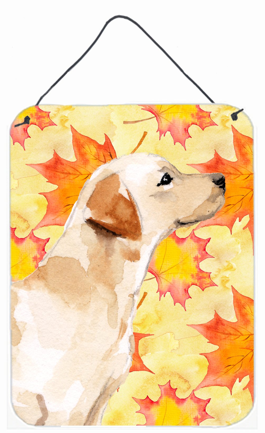 Yellow Labrador #2 Fall Wall or Door Hanging Prints BB9528DS1216 by Caroline's Treasures