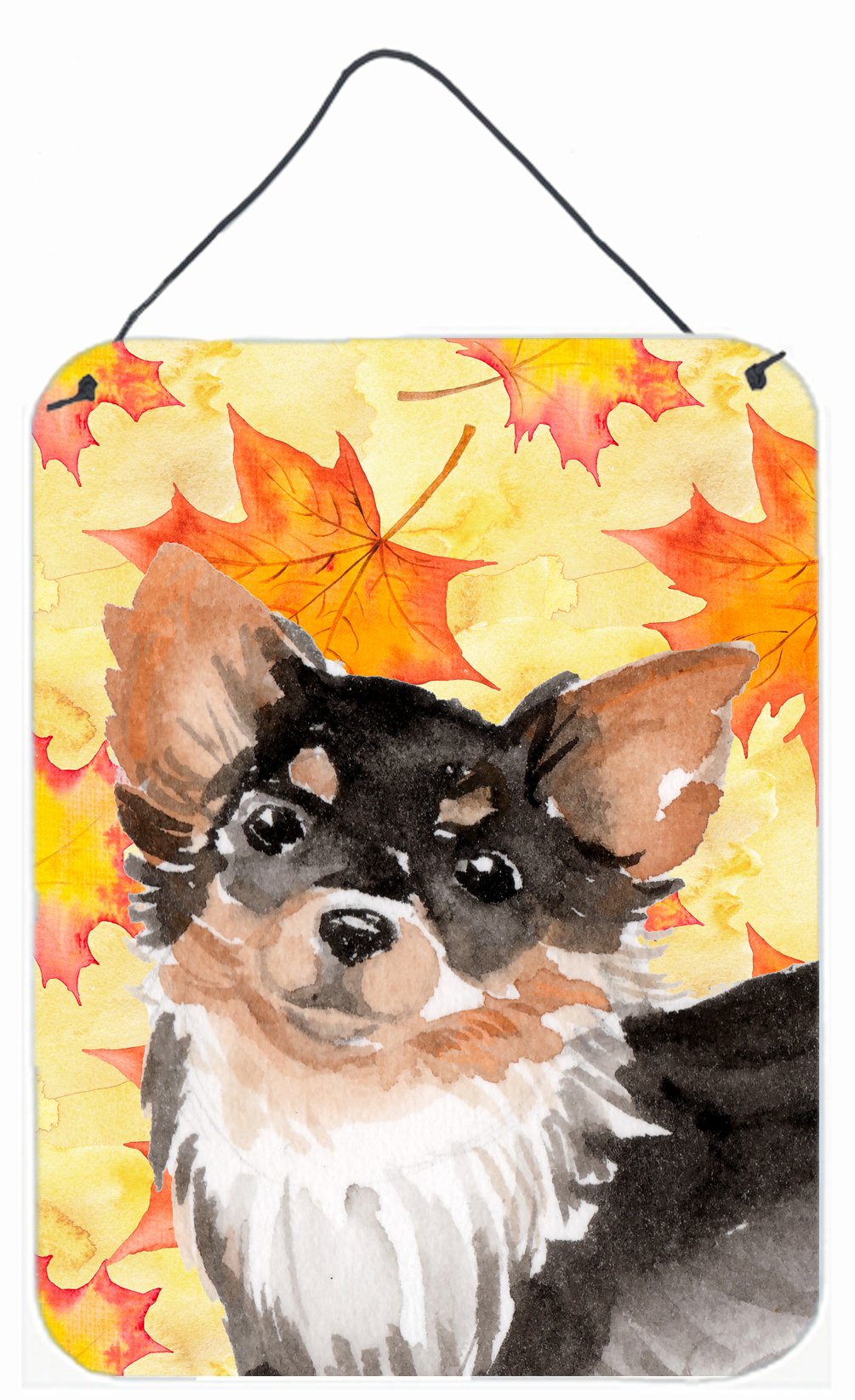 Long Haired Chihuahua Fall Wall or Door Hanging Prints BB9529DS1216 by Caroline's Treasures