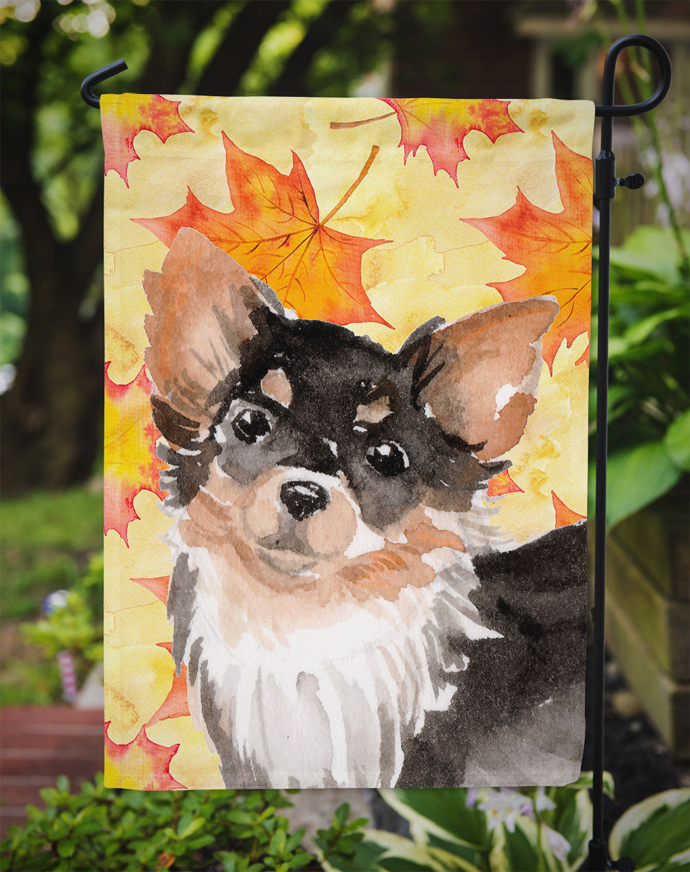 Long Haired Chihuahua Fall Flag Garden Size BB9529GF  the-store.com.