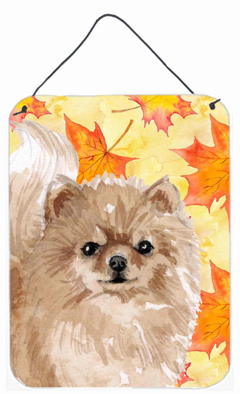 Pomeranian Fall Wall or Door Hanging Prints BB9530DS1216 by Caroline&#39;s Treasures