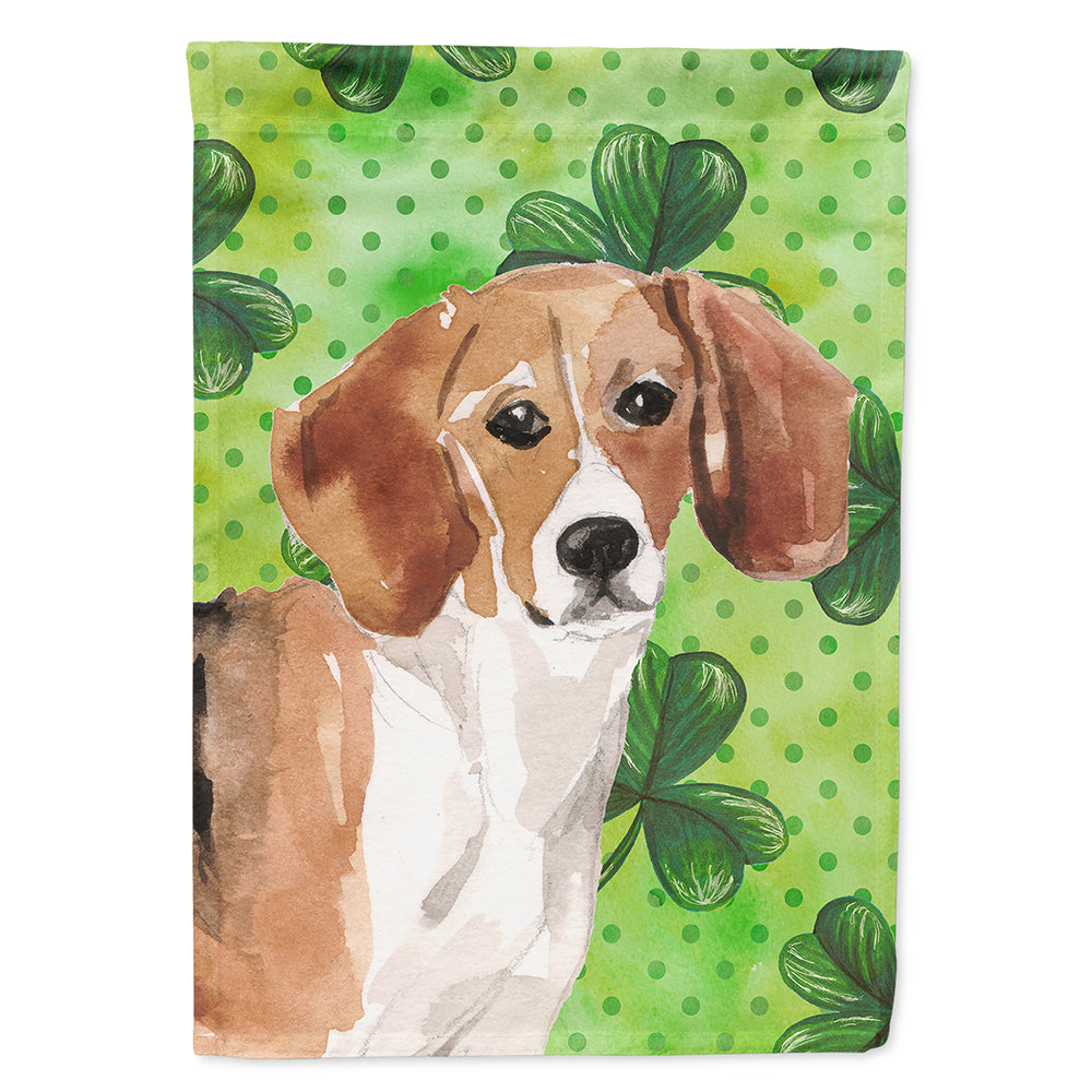 Beagle St. Patrick&#39;s Flag Canvas House Size BB9544CHF  the-store.com.