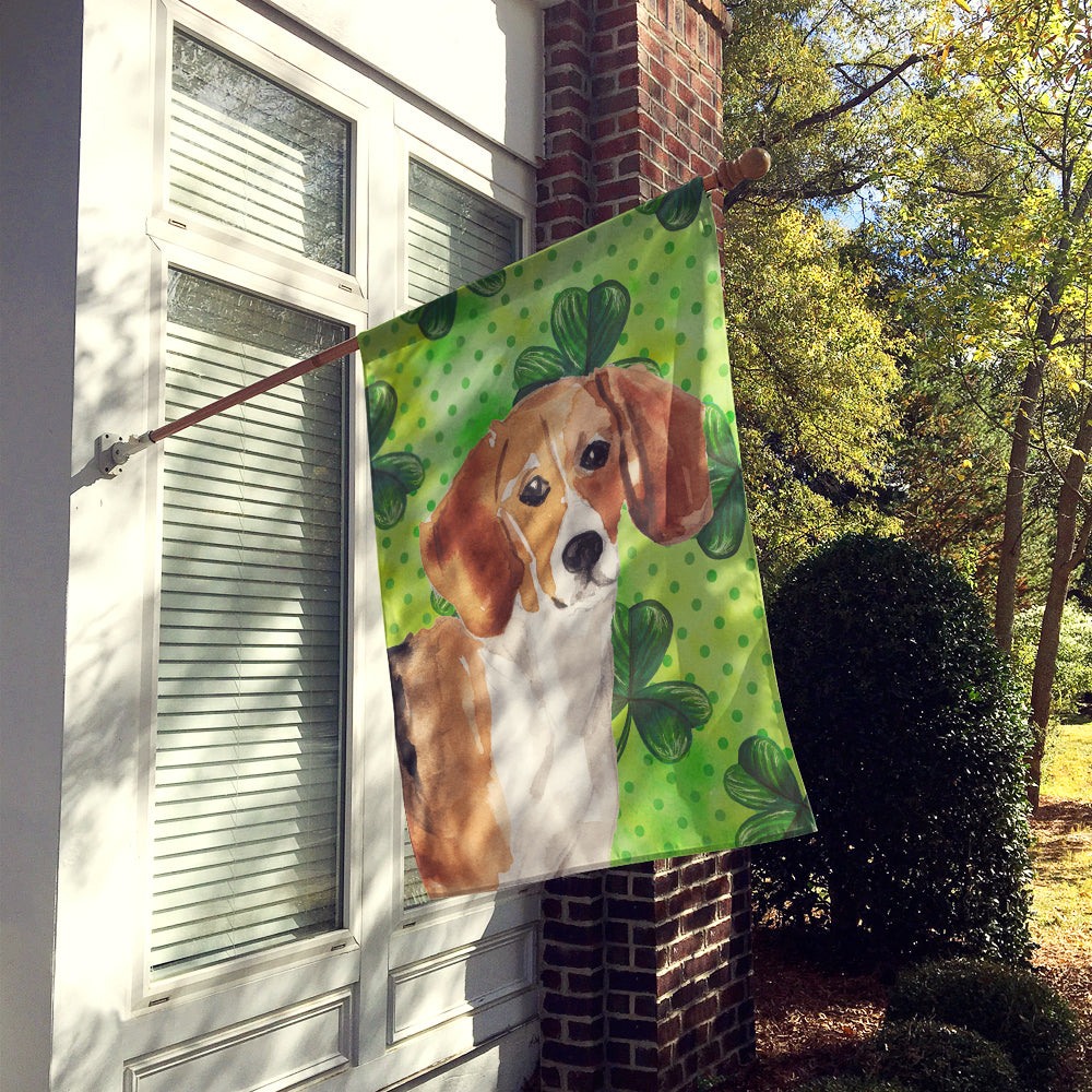 Beagle St. Patrick's Flag Canvas House Size BB9544CHF
