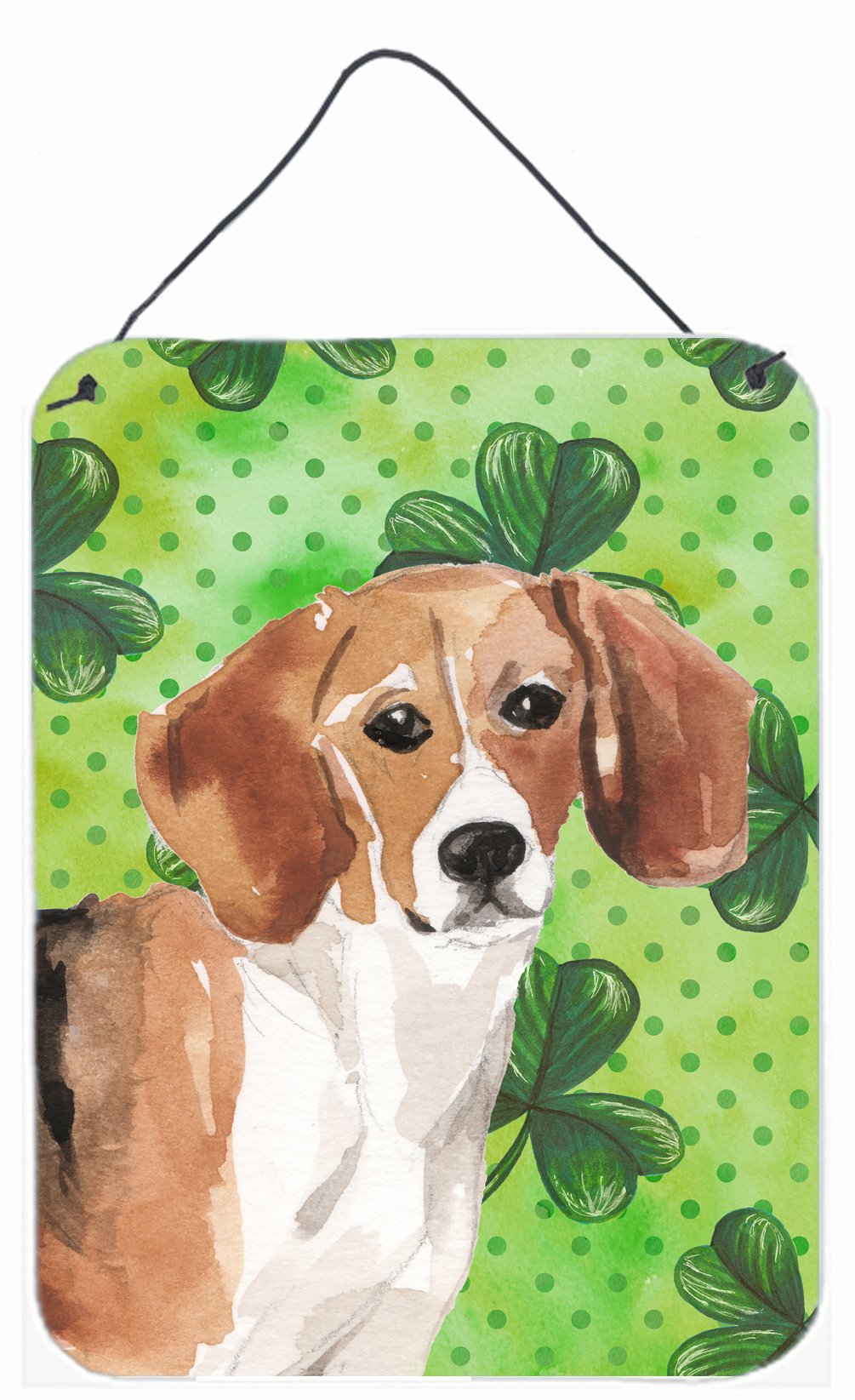 Beagle St. Patrick's Wall or Door Hanging Prints BB9544DS1216 by Caroline's Treasures