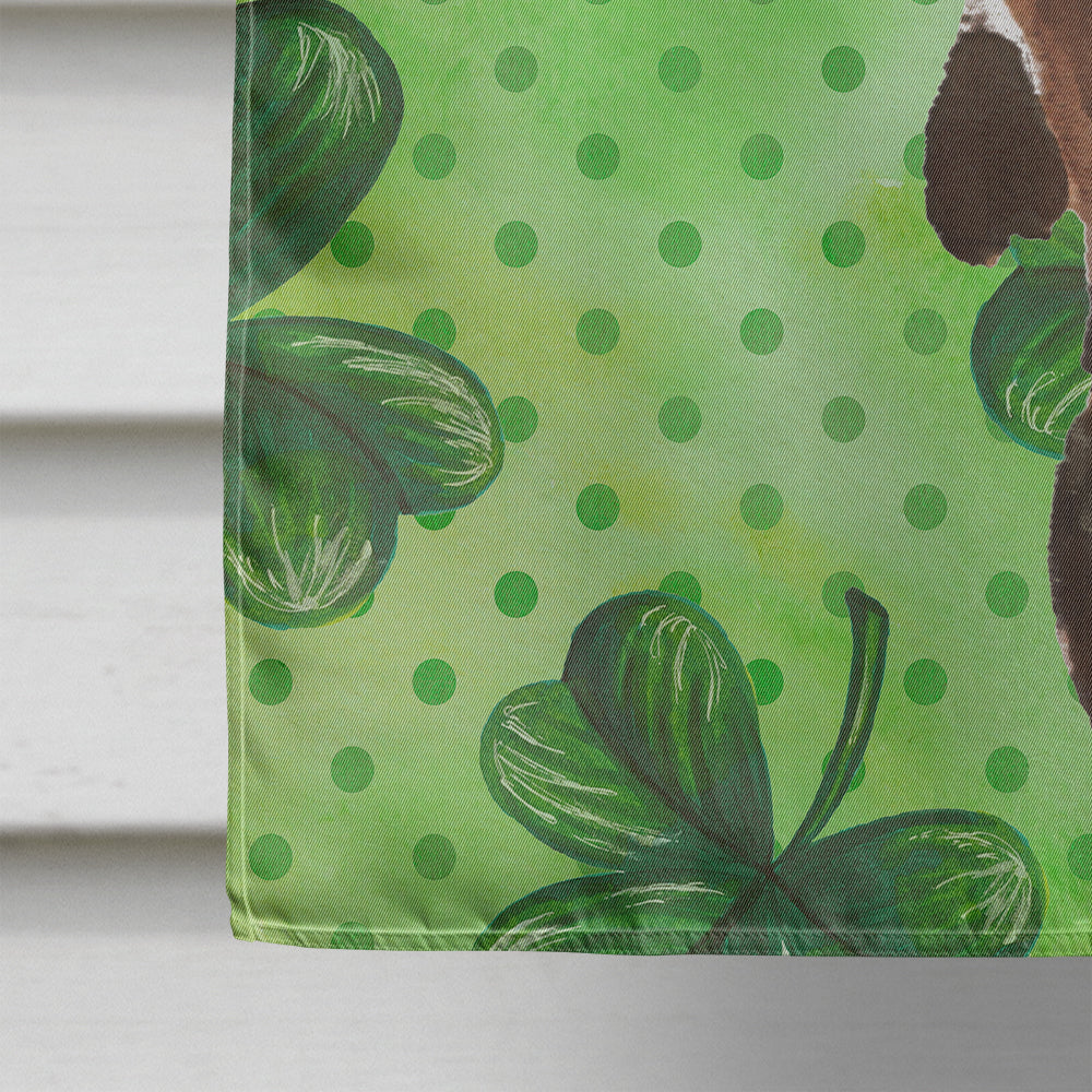 Black and Tan Dachshund St. Patrick's Flag Canvas House Size BB9545CHF  the-store.com.