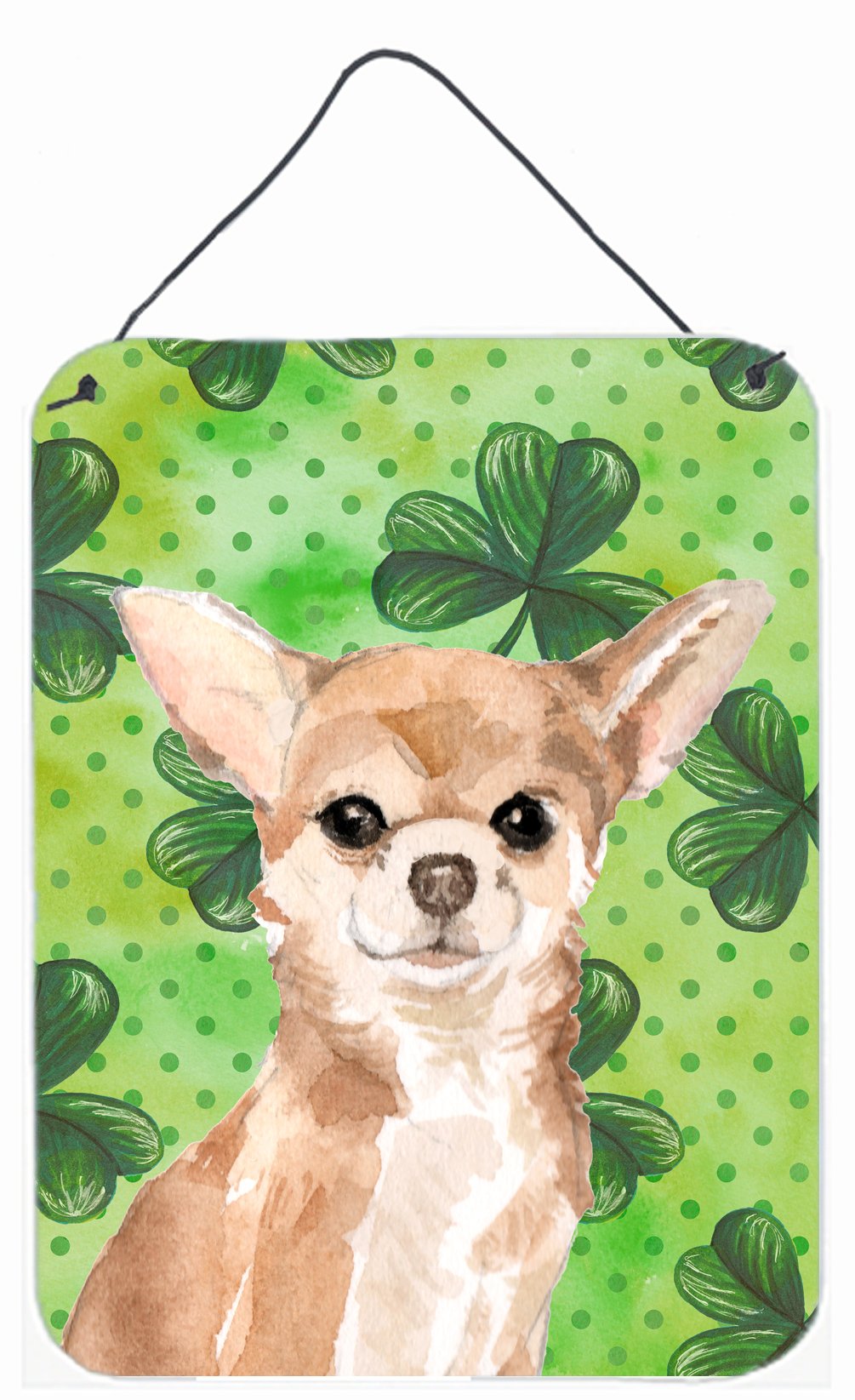 Chihuahua St. Patrick's Wall or Door Hanging Prints BB9551DS1216 by Caroline's Treasures