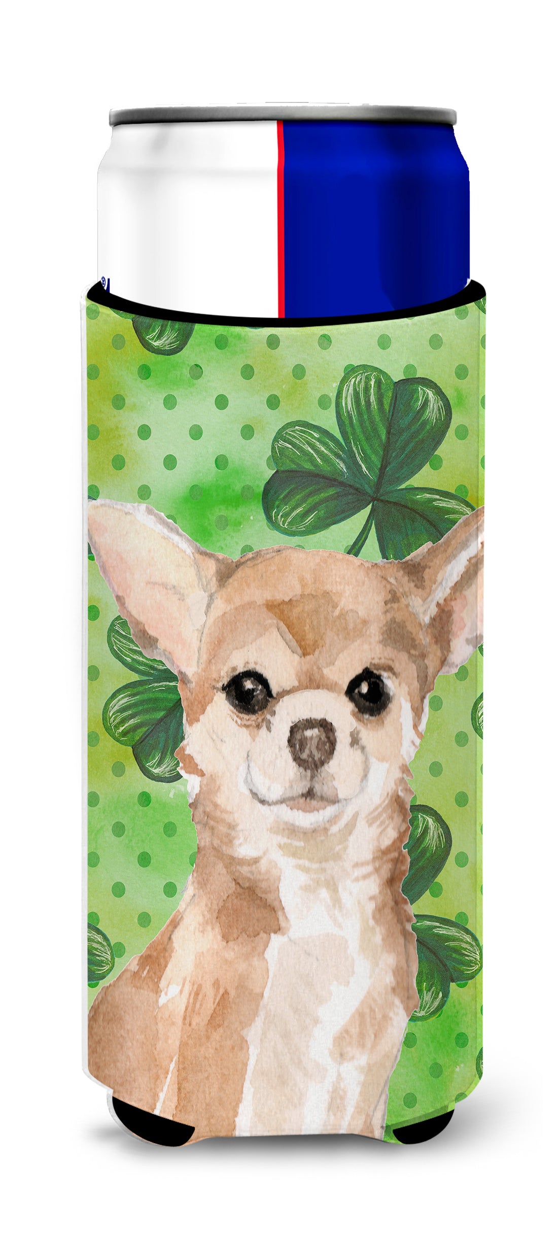 Chihuahua St. Patrick&#39;s  Ultra Hugger for slim cans BB9551MUK  the-store.com.