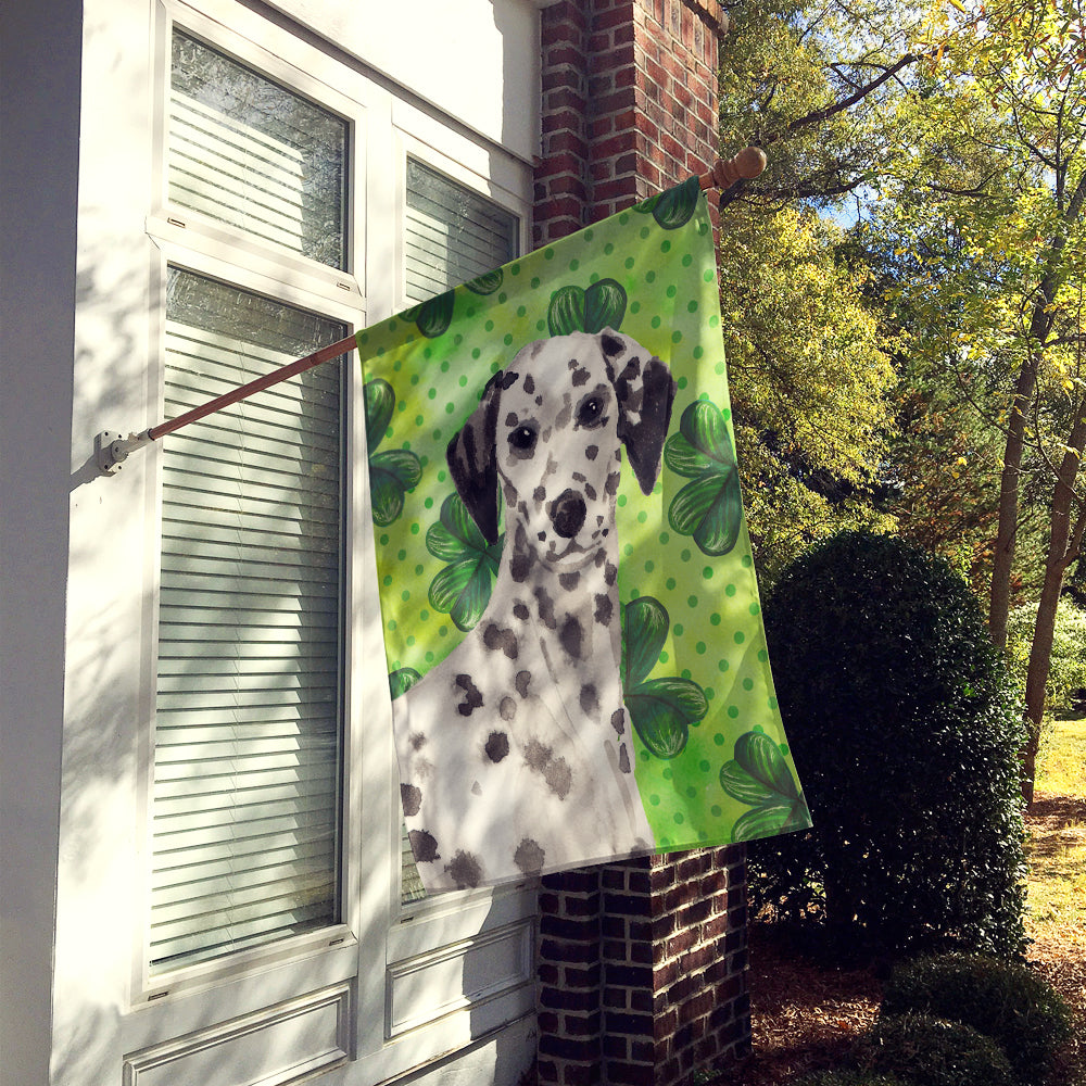 Dalmatian St. Patrick's Flag Canvas House Size BB9555CHF  the-store.com.