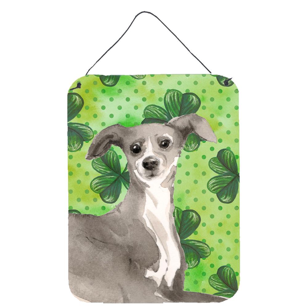 Italian Greyhound St. Patrick&#39;s Wall or Door Hanging Prints BB9562DS1216 by Caroline&#39;s Treasures