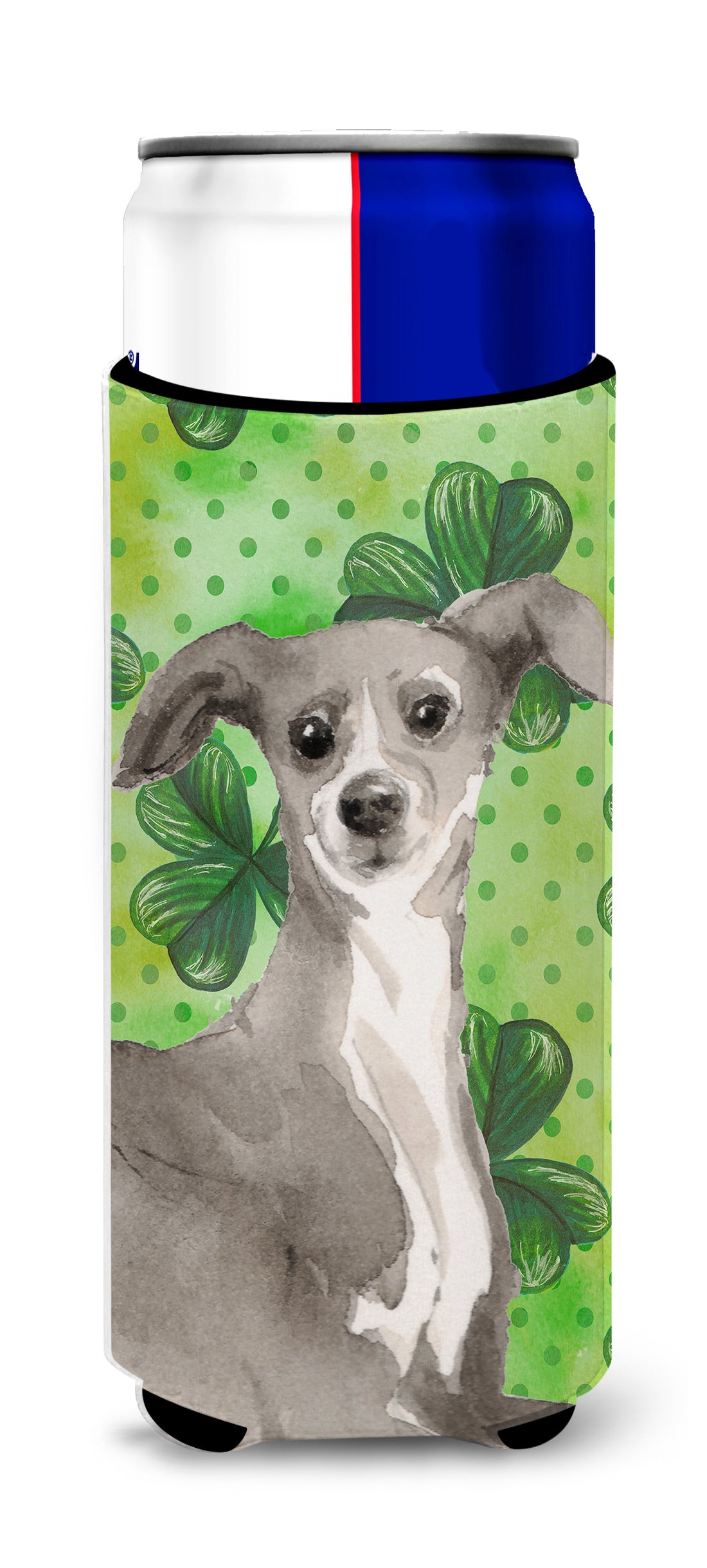 Italian Greyhound St. Patrick&#39;s  Ultra Hugger for slim cans BB9562MUK  the-store.com.