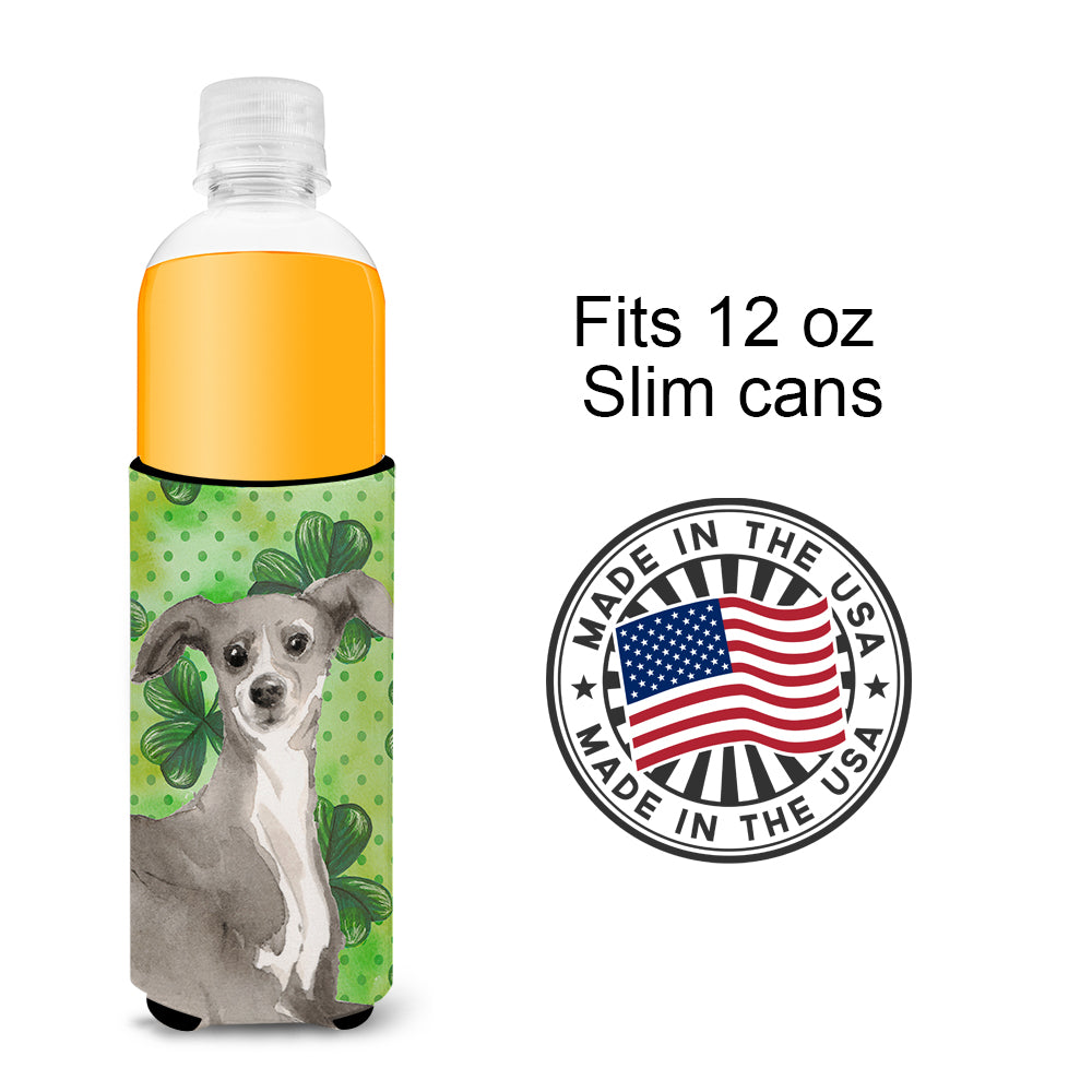Italian Greyhound St. Patrick's  Ultra Hugger for slim cans BB9562MUK