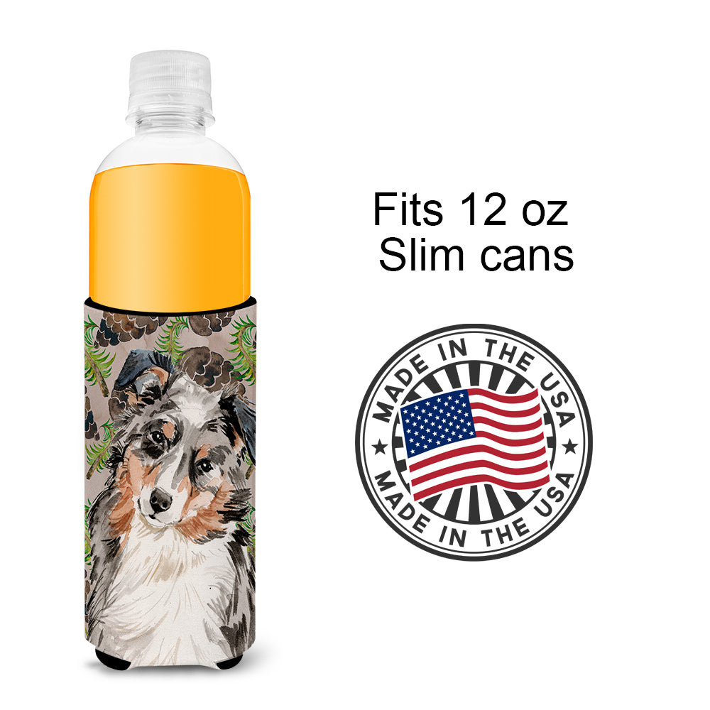 Australian Shepherd Pine Cones  Ultra Hugger for slim cans BB9572MUK