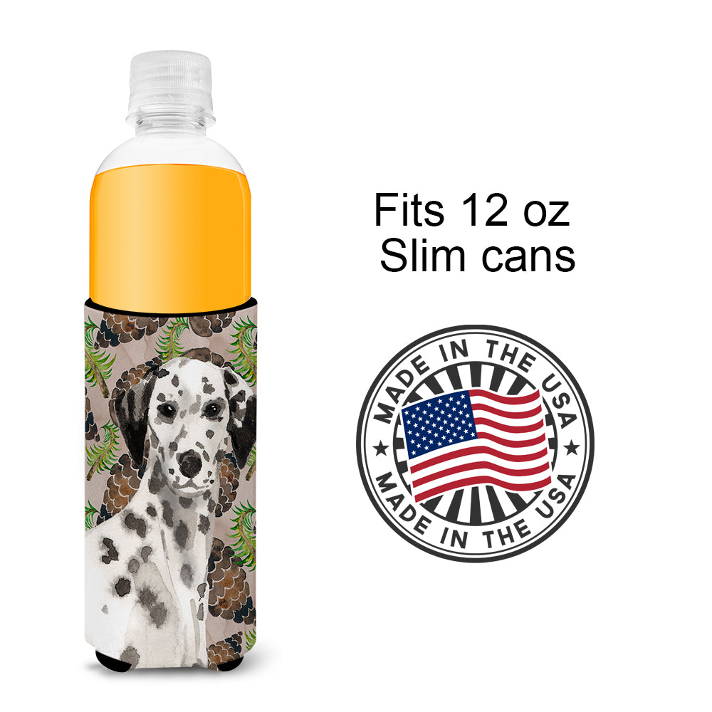 Dalmatian Pine Cones  Ultra Hugger for slim cans BB9590MUK  the-store.com.