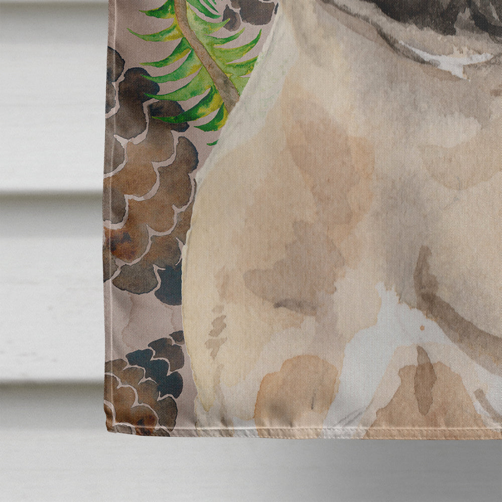 Fawn French Bulldog Pine Cones Flag Canvas House Size BB9592CHF  the-store.com.