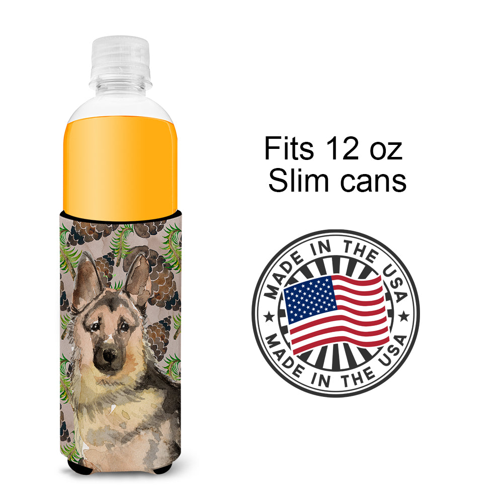 German Shepherd Pine Cones  Ultra Hugger for slim cans BB9593MUK  the-store.com.