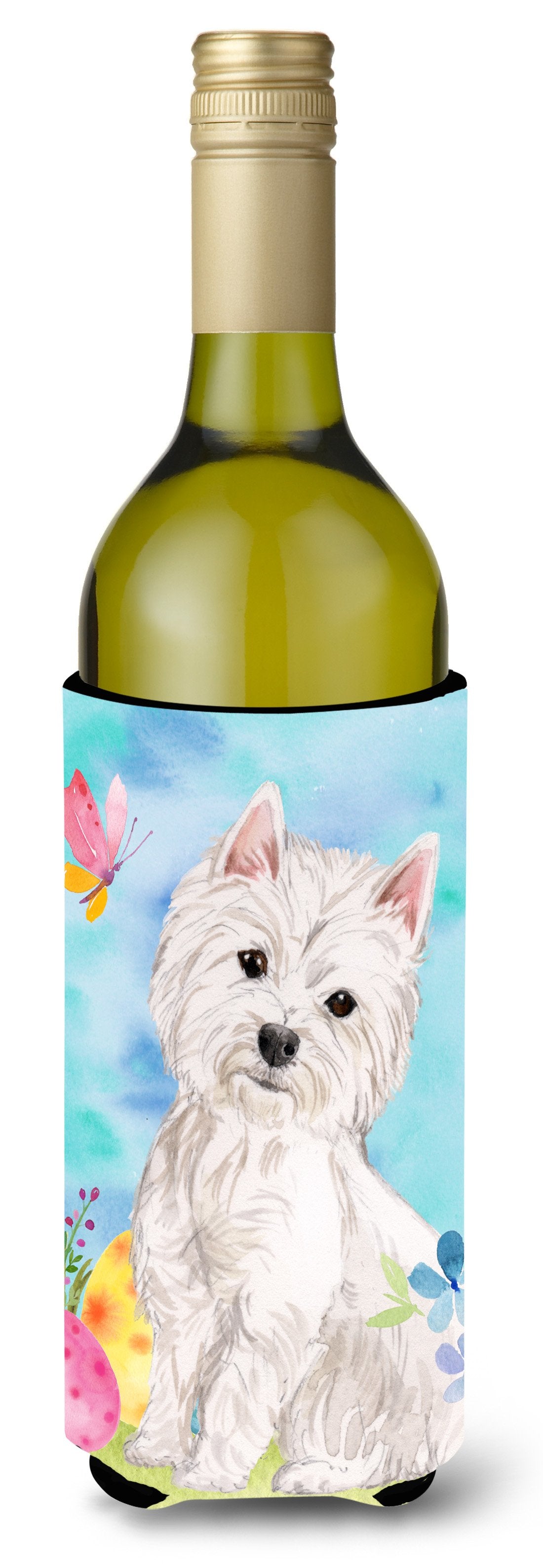 Westie Easter Wine Bottle Beverge Insulator Hugger BB9604LITERK by Caroline&#39;s Treasures