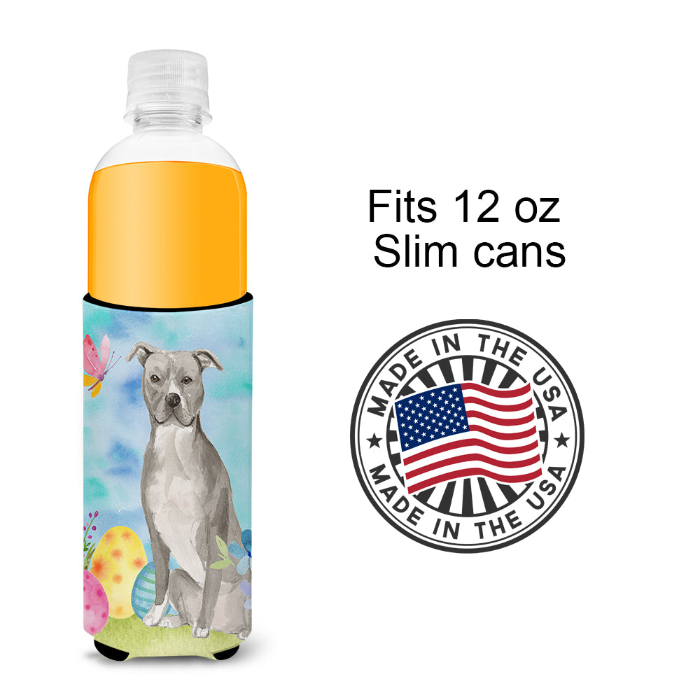 Staffordshire Bull Terrier Easter  Ultra Hugger for slim cans BB9605MUK