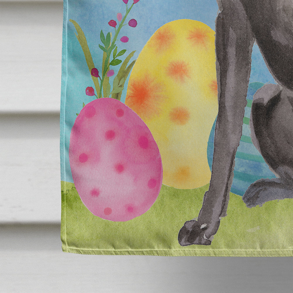 Black Labrador Easter Flag Canvas House Size BB9608CHF