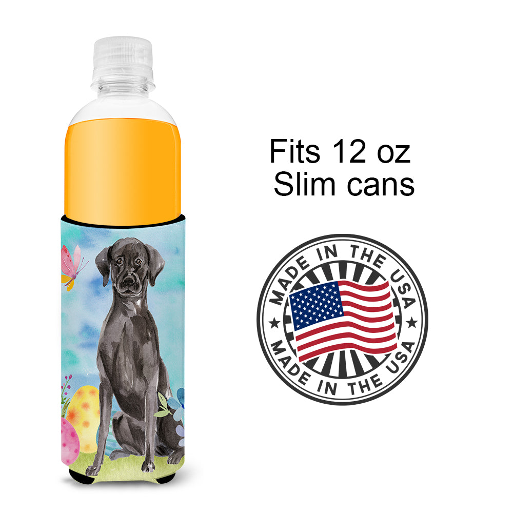 Black Labrador Easter  Ultra Hugger for slim cans BB9608MUK