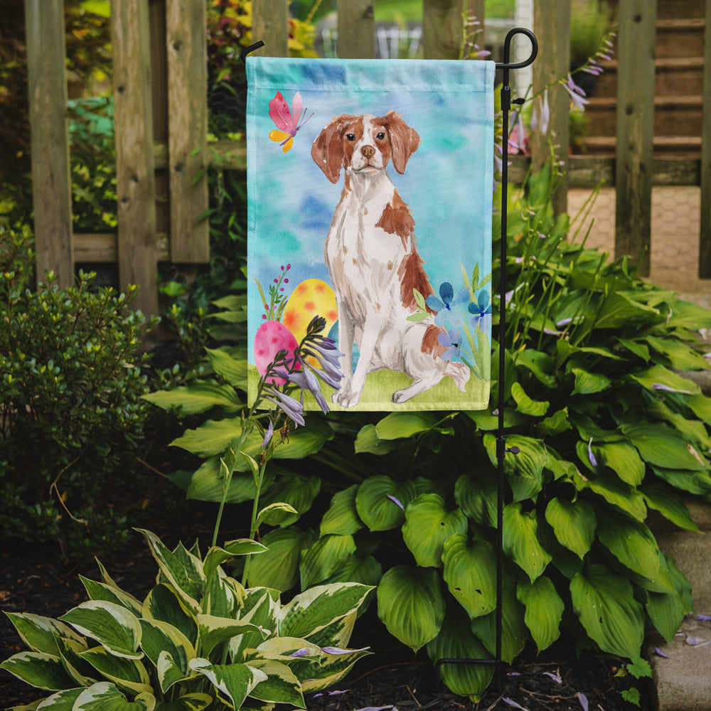 Caroline's Treasures Brittany Spaniel Easter Garden Flag - Outdoor Decorative Yard Flag BB9609GF