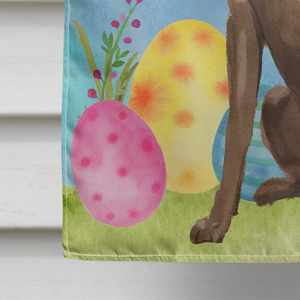 Chocolate Labrador Easter Flag Canvas House Size BB9610CHF