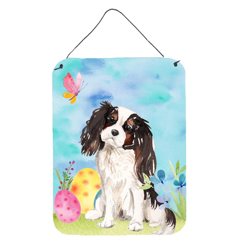 Tricolor Cavalier Spaniel Easter Wall or Door Hanging Prints BB9612DS1216 by Caroline&#39;s Treasures