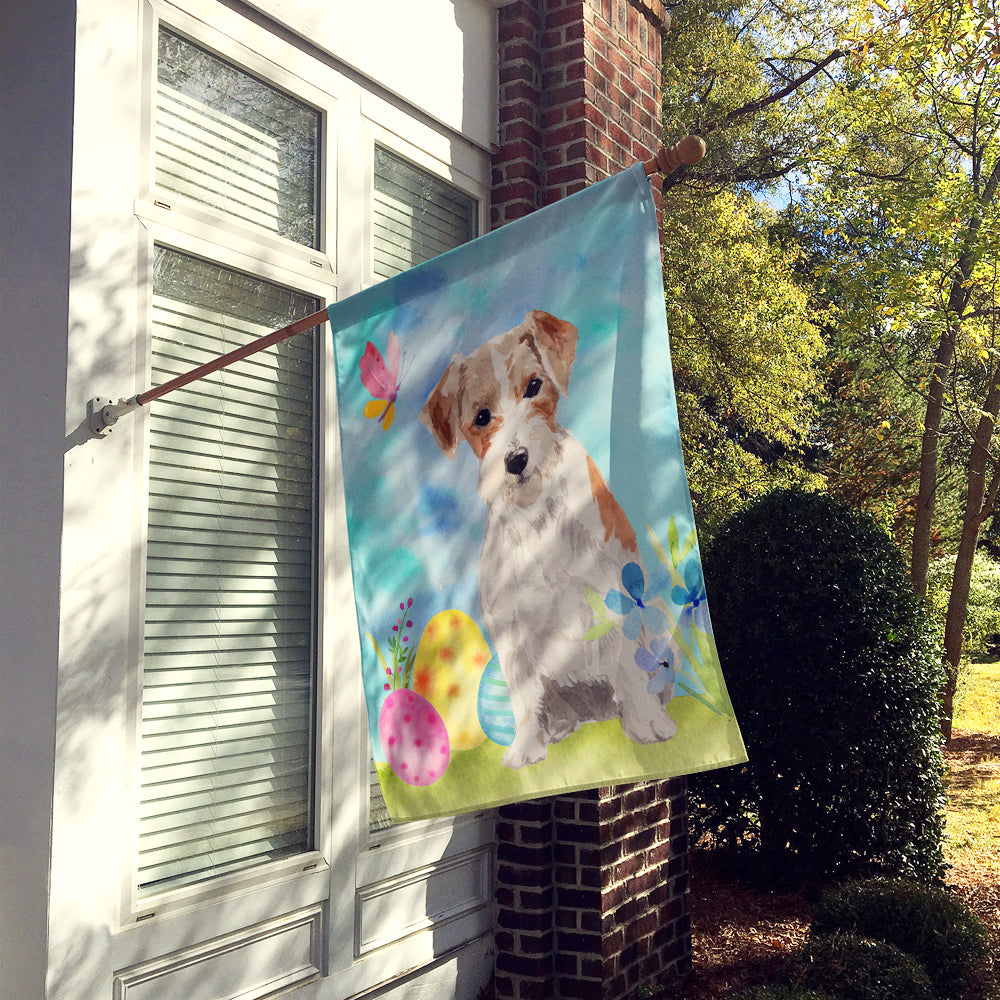Wire Hair Jack Russell Easter Flag Canvas House Size BB9613CHF