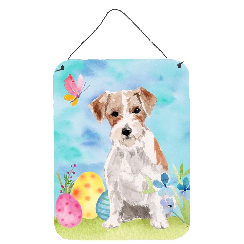 Wire Hair Jack Russell Easter Wall or Door Hanging Prints BB9613DS1216 by Caroline&#39;s Treasures