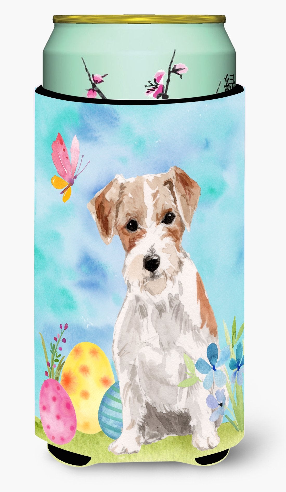 Wire Hair Jack Russell Easter Tall Boy Beverage Insulator Hugger by Caroline&#39;s Treasures