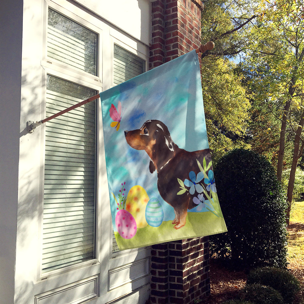 Black and Tan Dachshund Easter Flag Canvas House Size BB9615CHF  the-store.com.