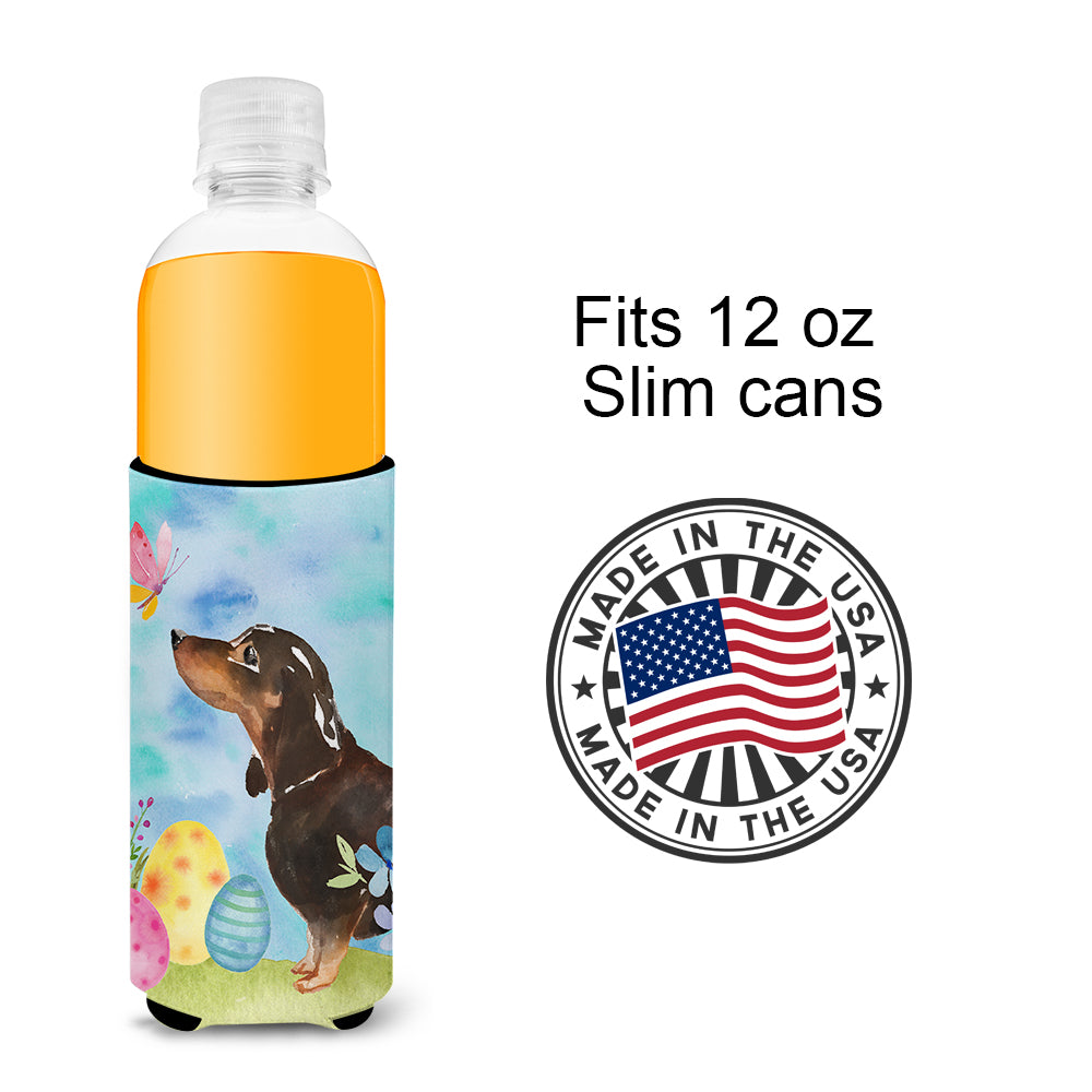 Black and Tan Dachshund Easter  Ultra Hugger for slim cans BB9615MUK  the-store.com.
