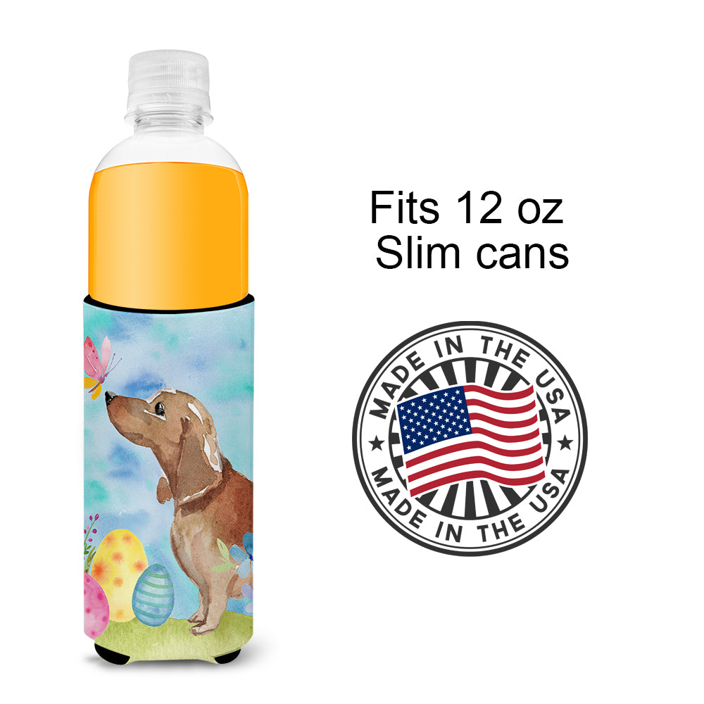 Red Tan Dachshund Easter  Ultra Hugger for slim cans BB9616MUK  the-store.com.