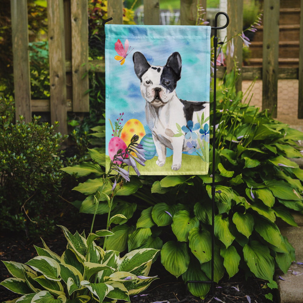 Black White French Bulldog Easter Flag Garden Size BB9617GF