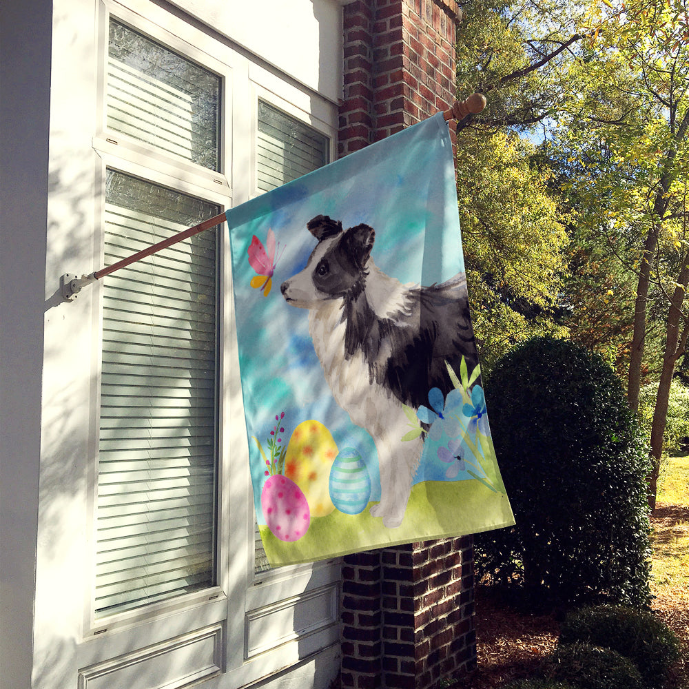 Border Collie Easter Flag Canvas House Size BB9618CHF