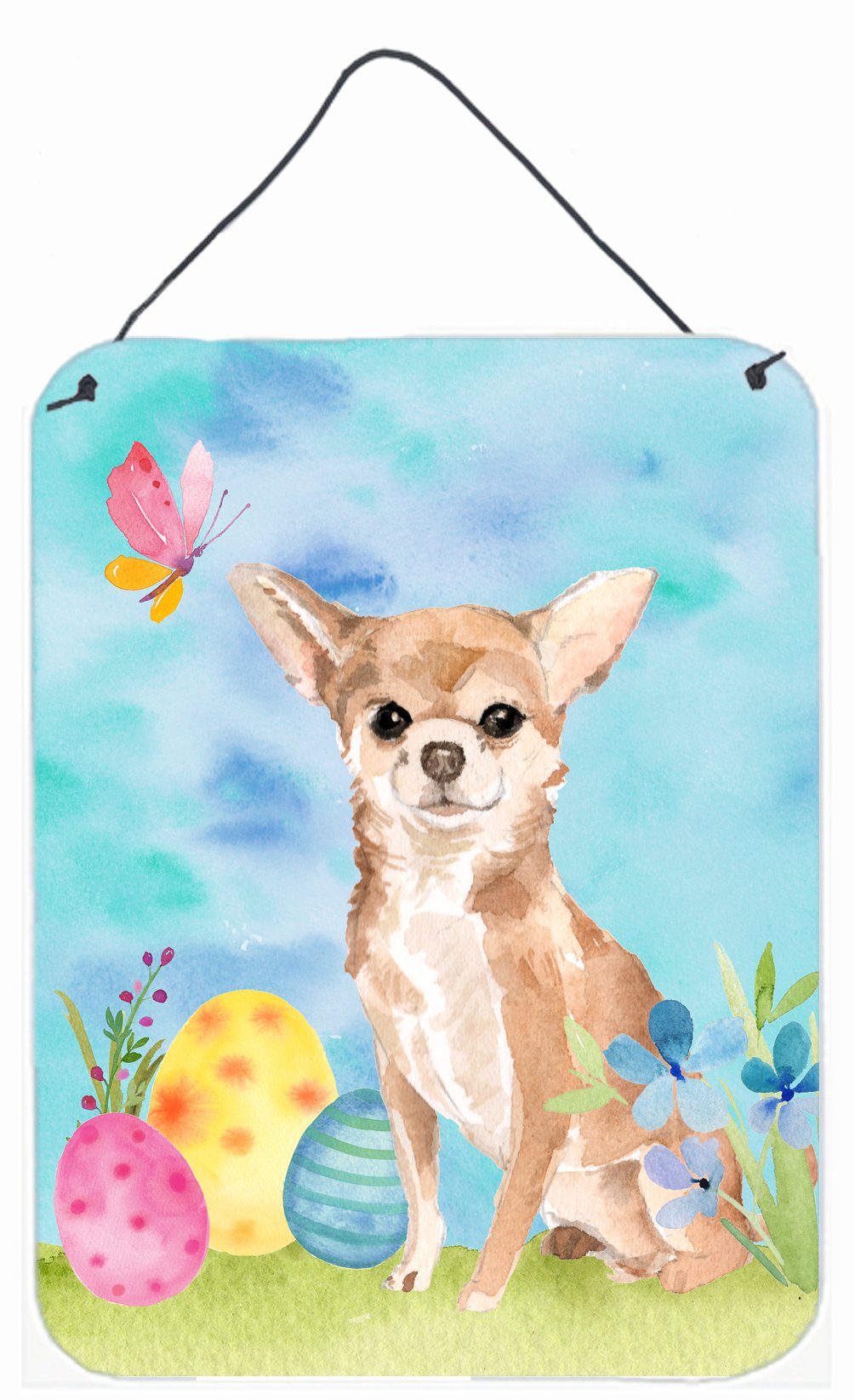 Chihuahua Easter Wall or Door Hanging Prints BB9621DS1216 by Caroline's Treasures