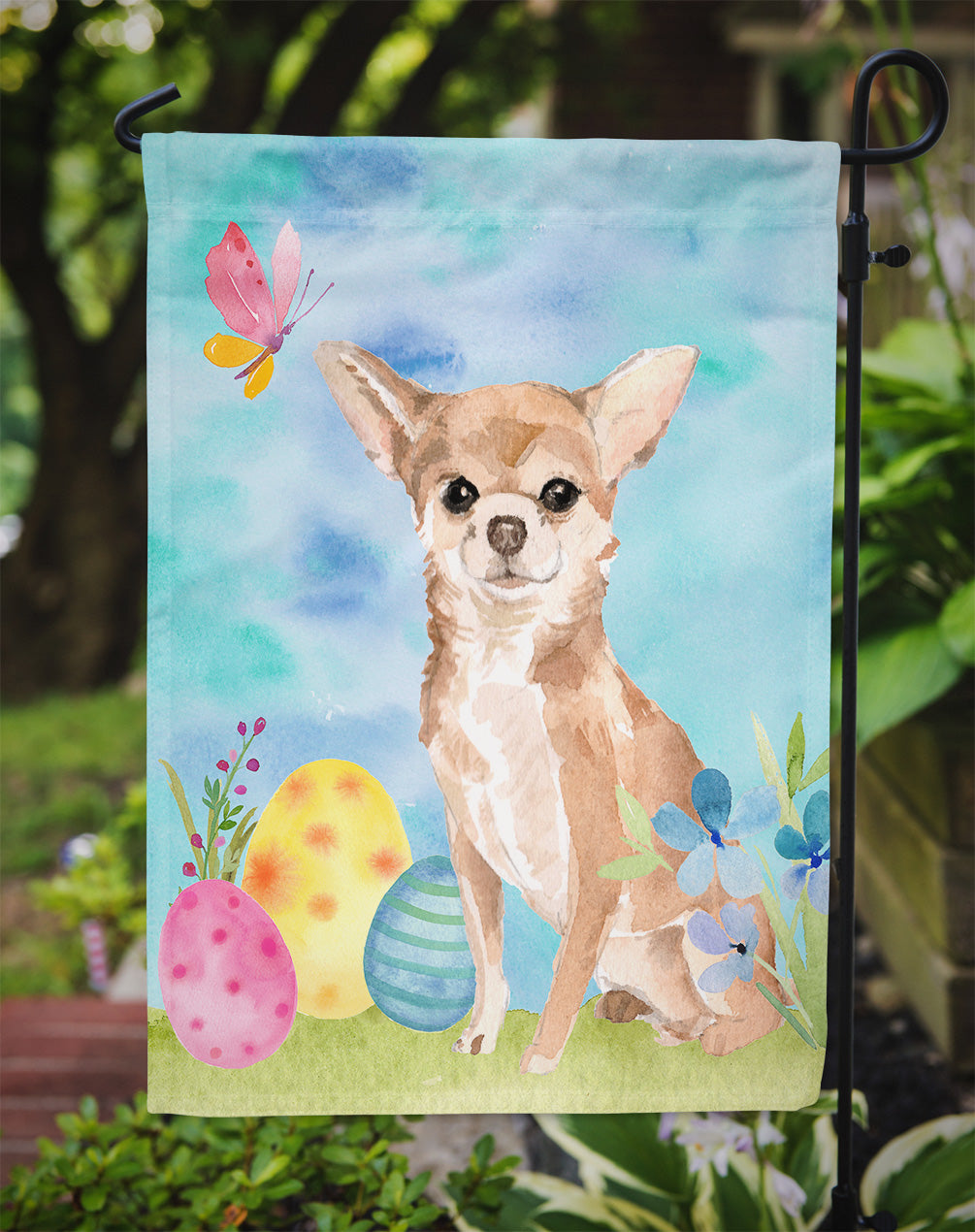 Chihuahua Easter Flag Garden Size BB9621GF  the-store.com.