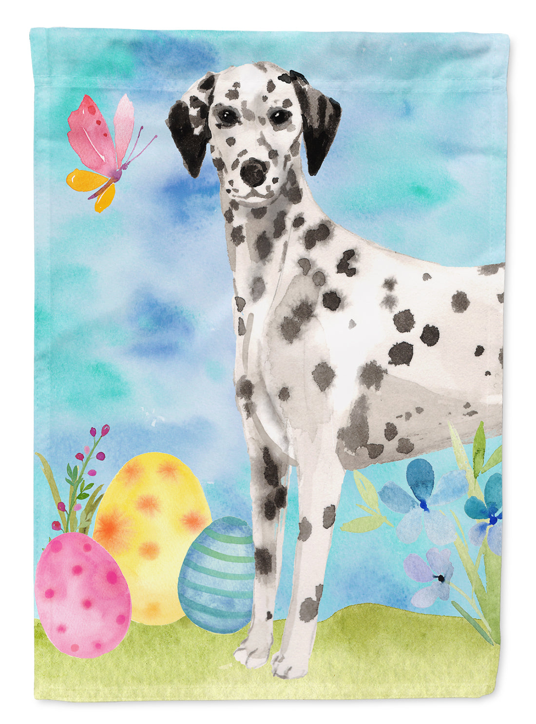 Dalmatian Easter Flag Canvas House Size BB9625CHF  the-store.com.