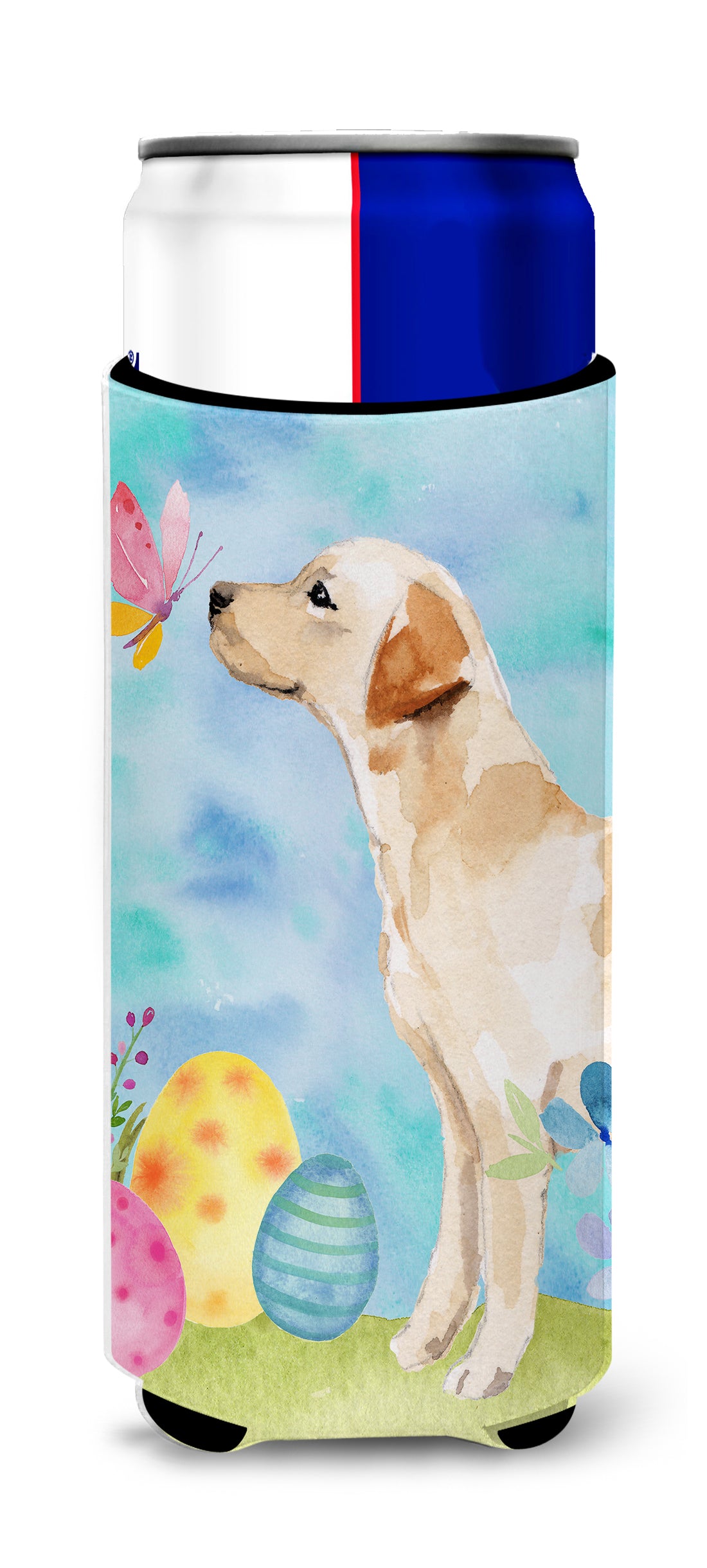 Yellow Labrador #2 Easter  Ultra Hugger for slim cans BB9632MUK  the-store.com.