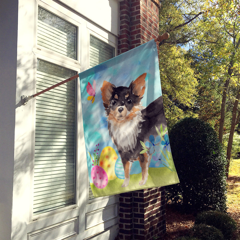Long Haired Chihuahua Easter Flag Canvas House Size BB9633CHF  the-store.com.