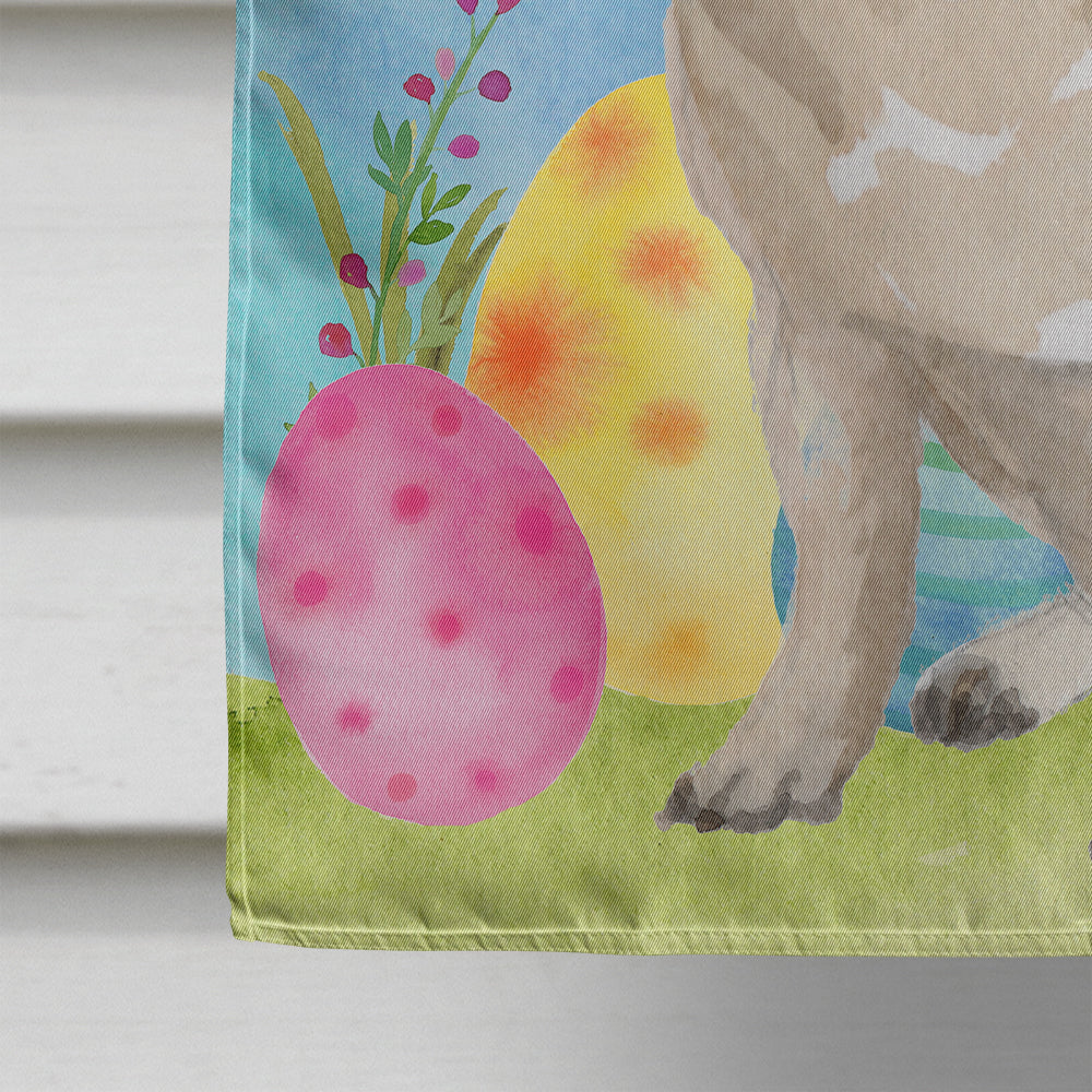 Fawn Pug Easter Flag Canvas House Size BB9635CHF  the-store.com.