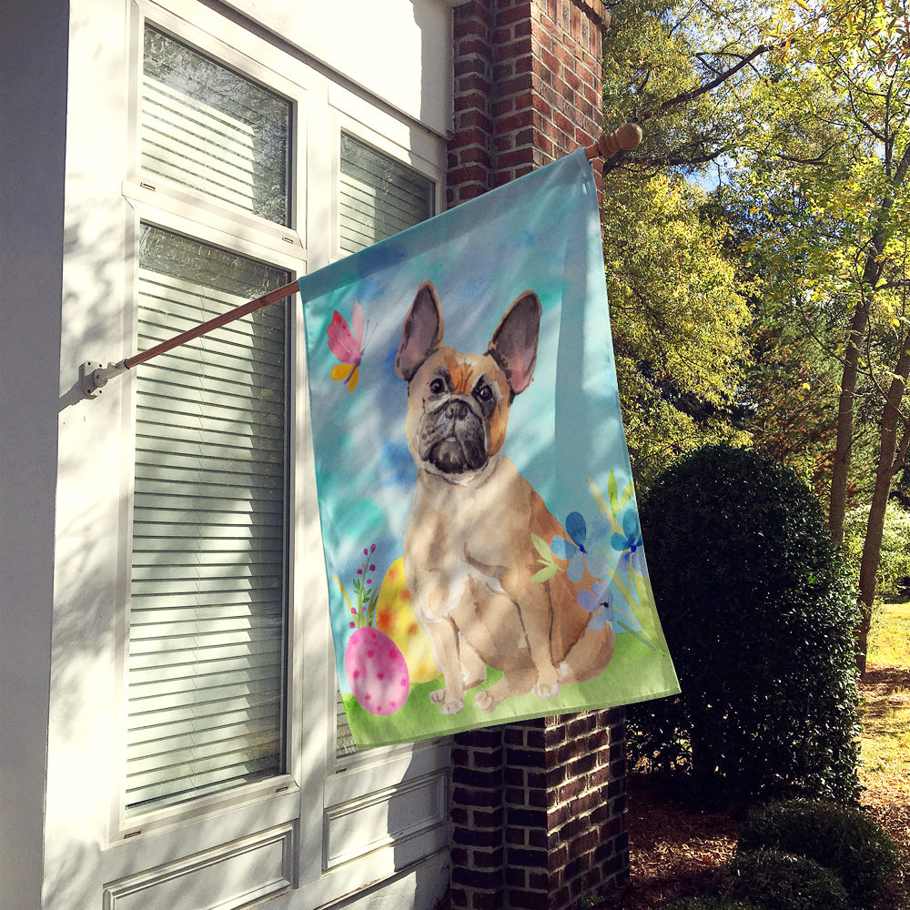 Fawn French Bulldog Easter Flag Canvas House Size BB9637CHF