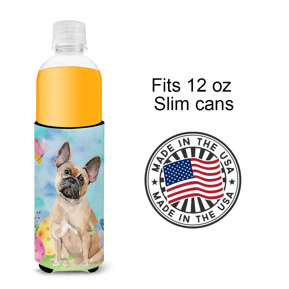 Fawn French Bulldog Easter  Ultra Hugger for slim cans BB9637MUK