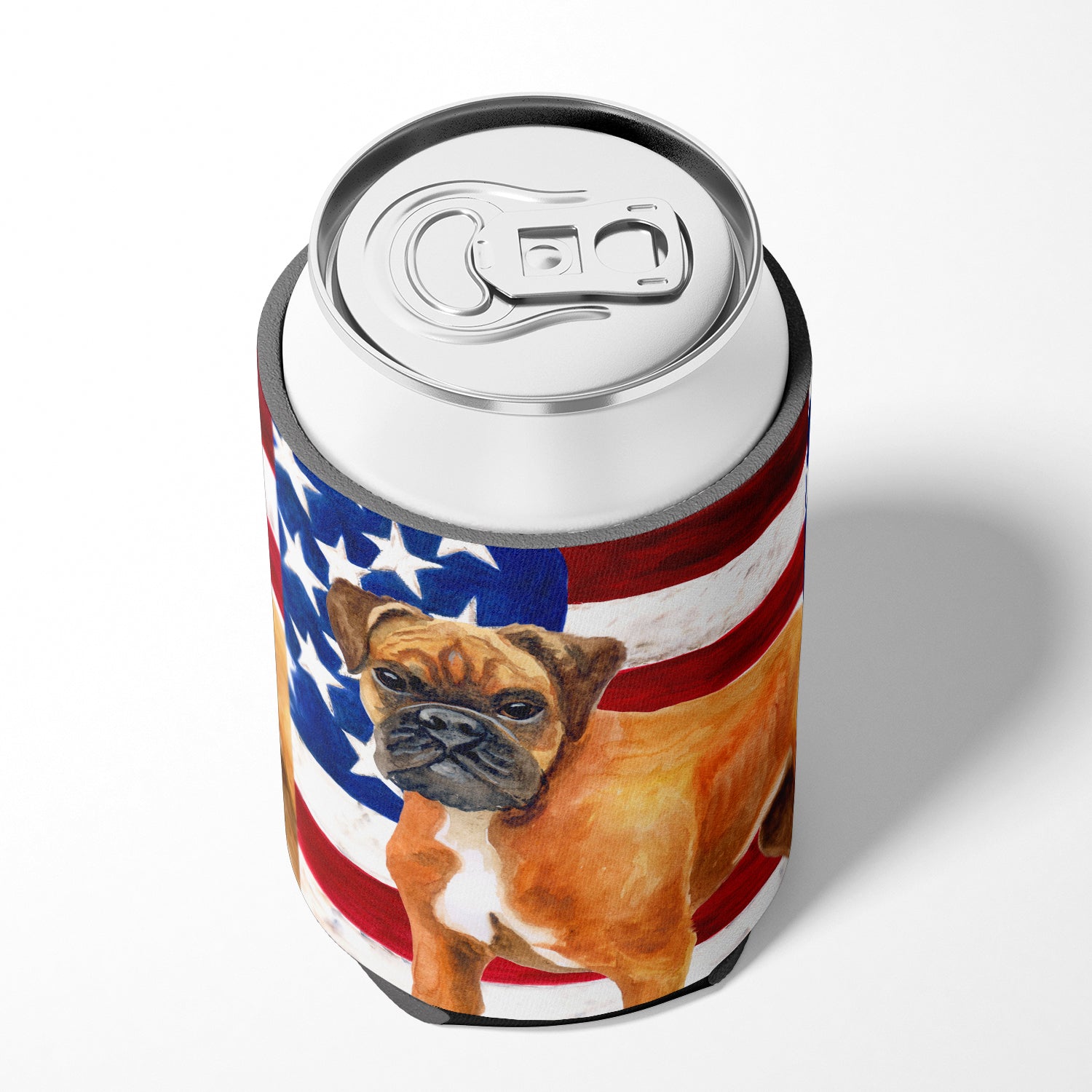 German Boxer Patriotic Can or Bottle Hugger BB9640CC  the-store.com.