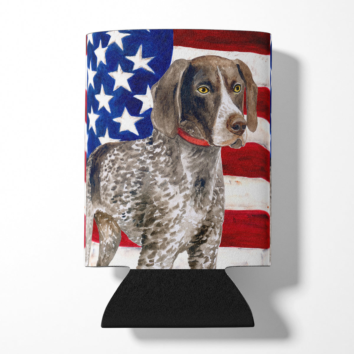 German Shorthaired Pointer Patriotic Can or Bottle Hugger BB9641CC  the-store.com.