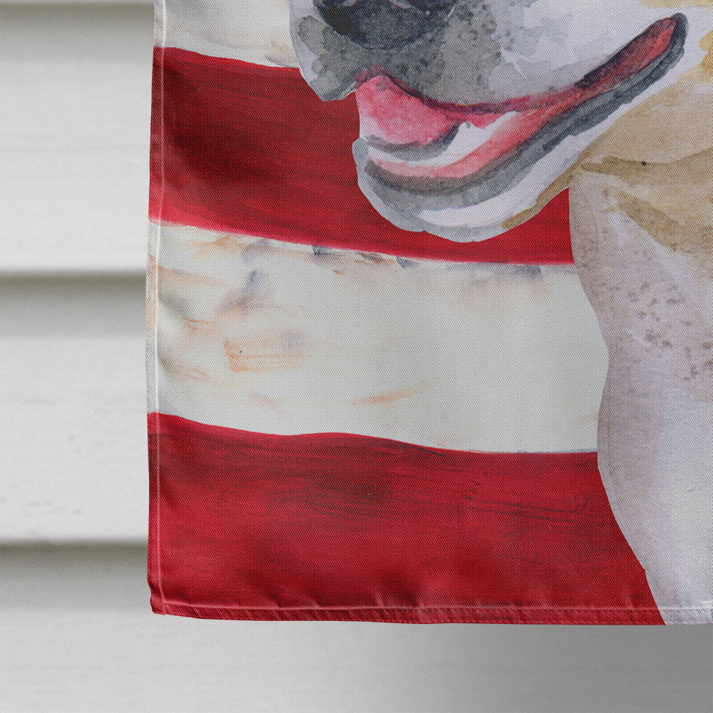 American Staffordshire Patriotic Flag Canvas House Size BB9644CHF